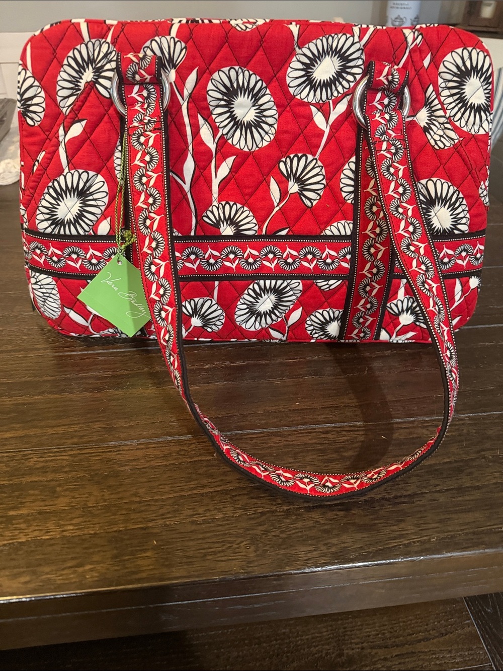 Vera Bradley Squared Away Deco Daisy Bag